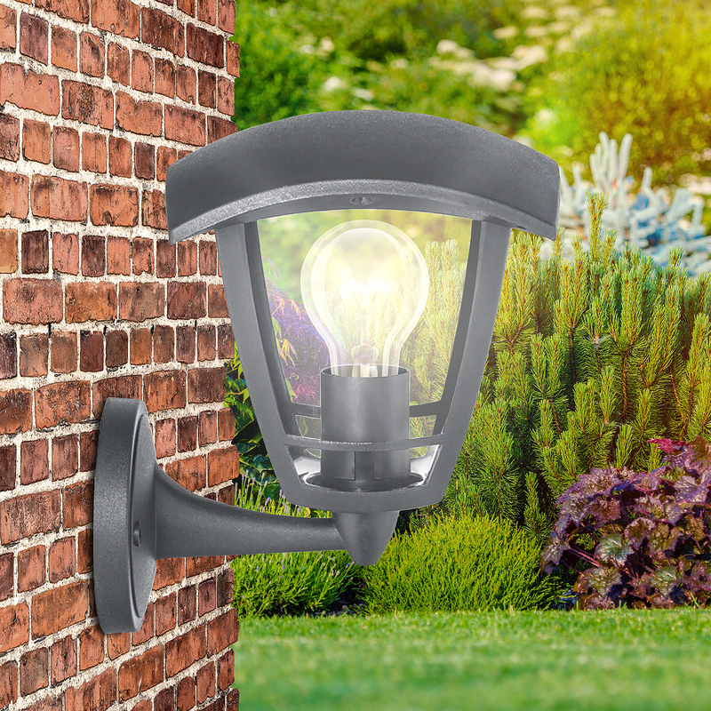 Уличный настенный светильник ЭРА НБУ 07-40-001 «Дели» серый Б0051205