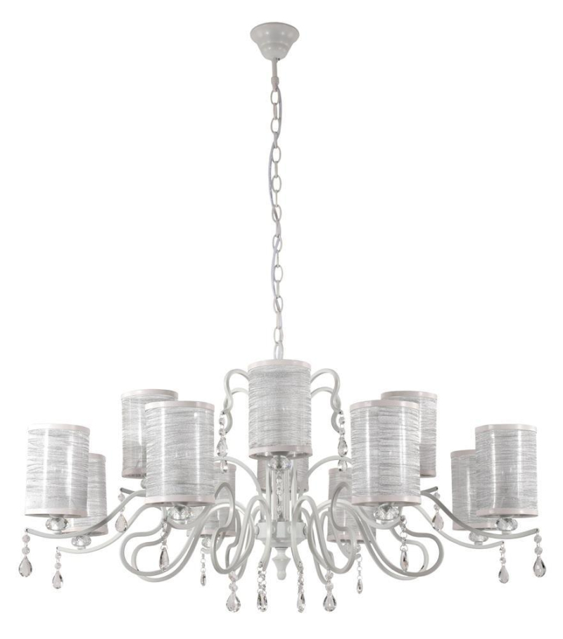 Подвесная люстра Crystal Lux Elisa White SP12