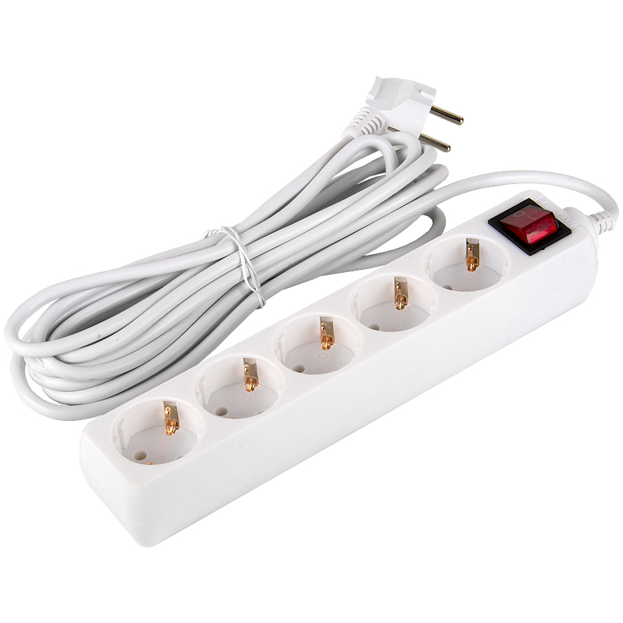 Удлинитель бытовой General GES-16-3x100-5-5m-S 470012