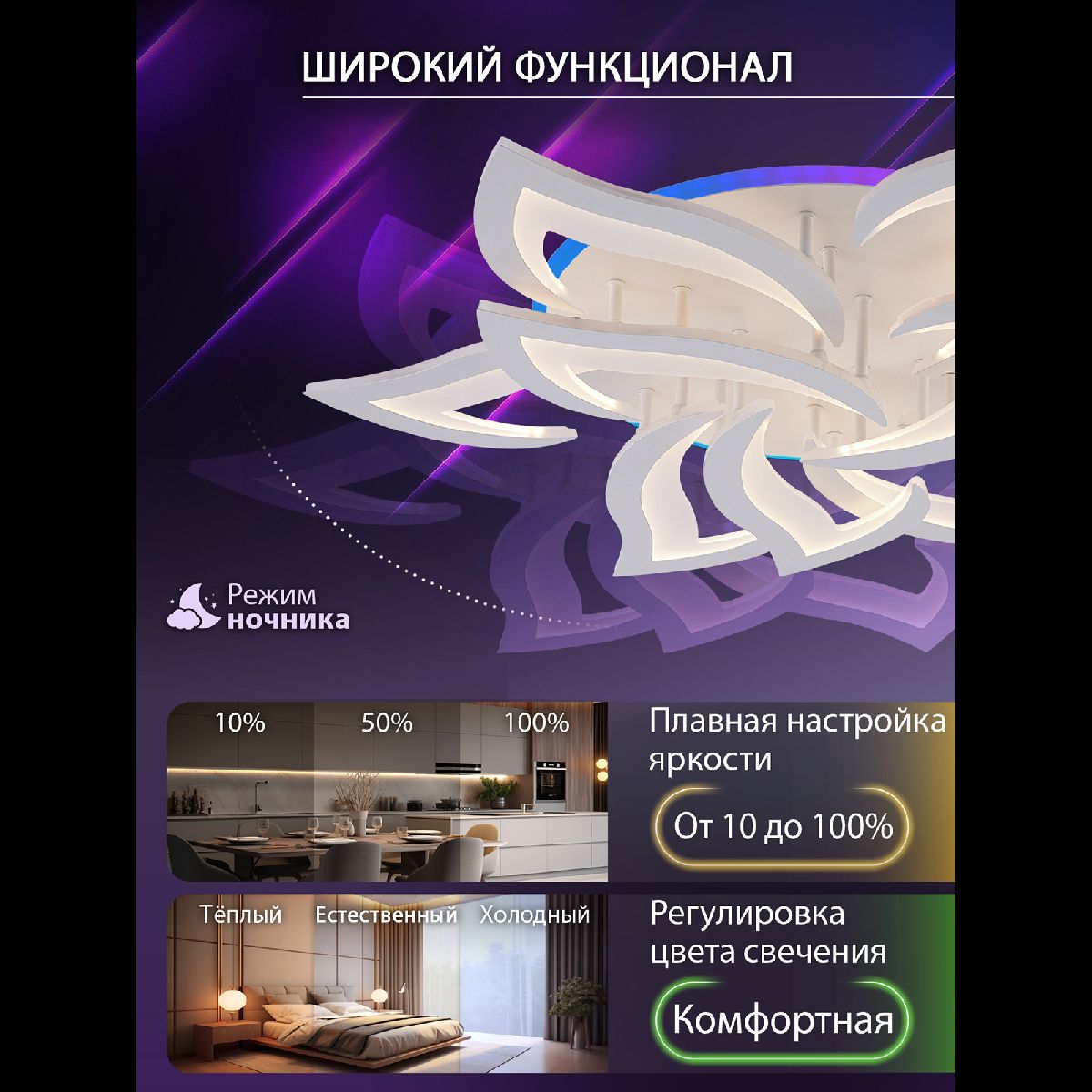 Потолочная люстра Natali Kovaltseva Olimp LED LAMPS 81435