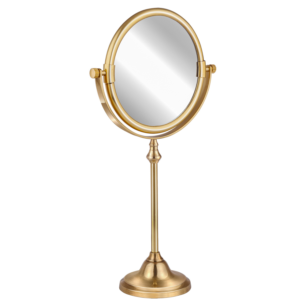 Зеркало настольное косметическое двустороннее Covali SH-5904G