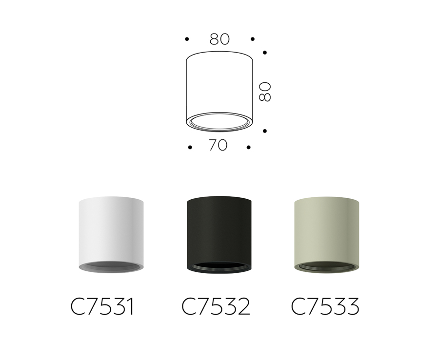 Корпус светильника накладной Ambrella Light DIY Spot C7532