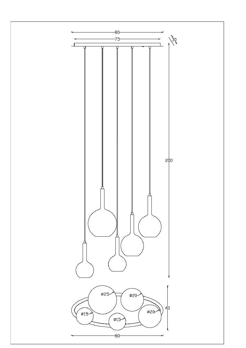 Каскадная люстра Arte Lamp Gala A2720SP-5SG