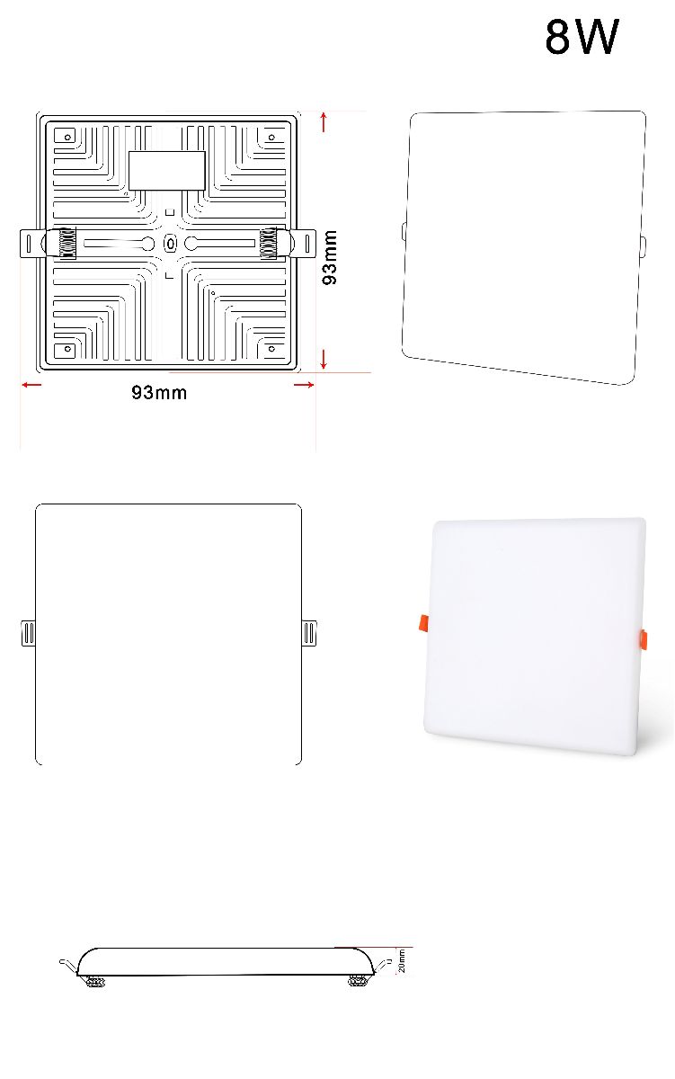 Встраиваемый светильник Zortes Cloud ZRS.57794.8