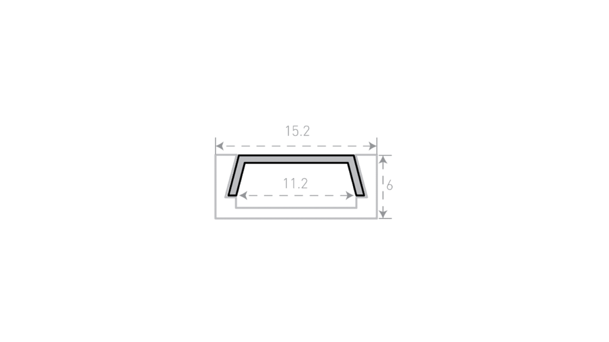 Алюминиевый профиль SWG Standard SF-1506-3MT 00-00031953