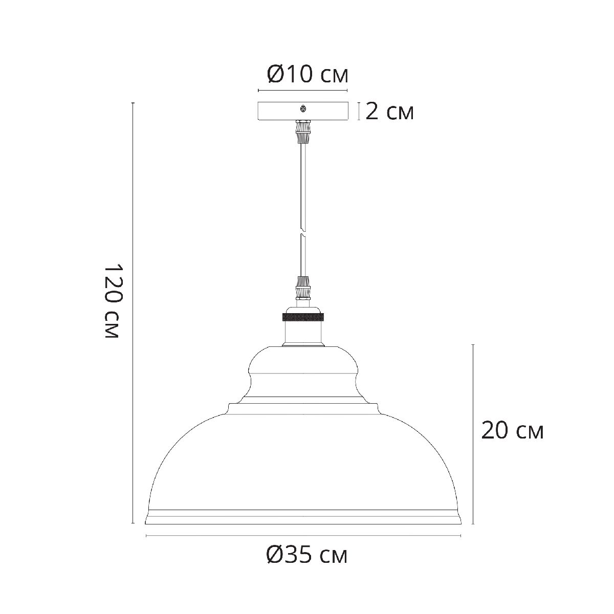 Подвесной светильник Arte Lamp Cappello A7039SP-1BK