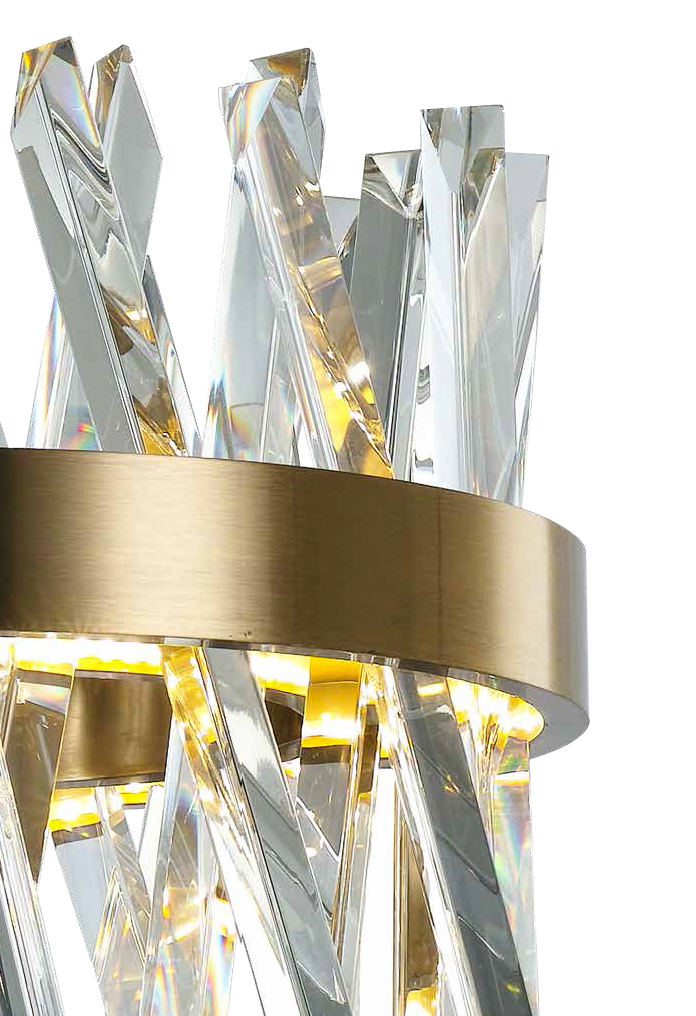 Настенный светильник Delight Collection Akasha MB18162246-250A light antique brass