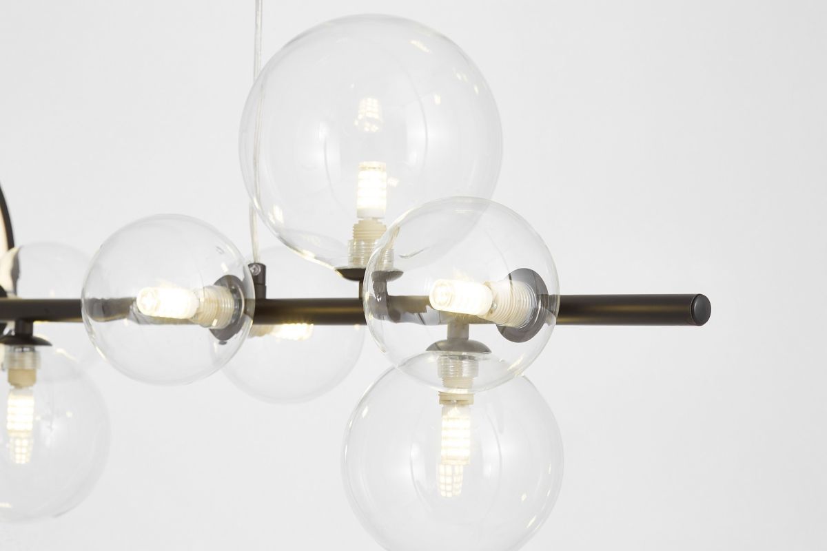 Подвесная люстра Lumina Deco LDP 7033-7 BK+CL