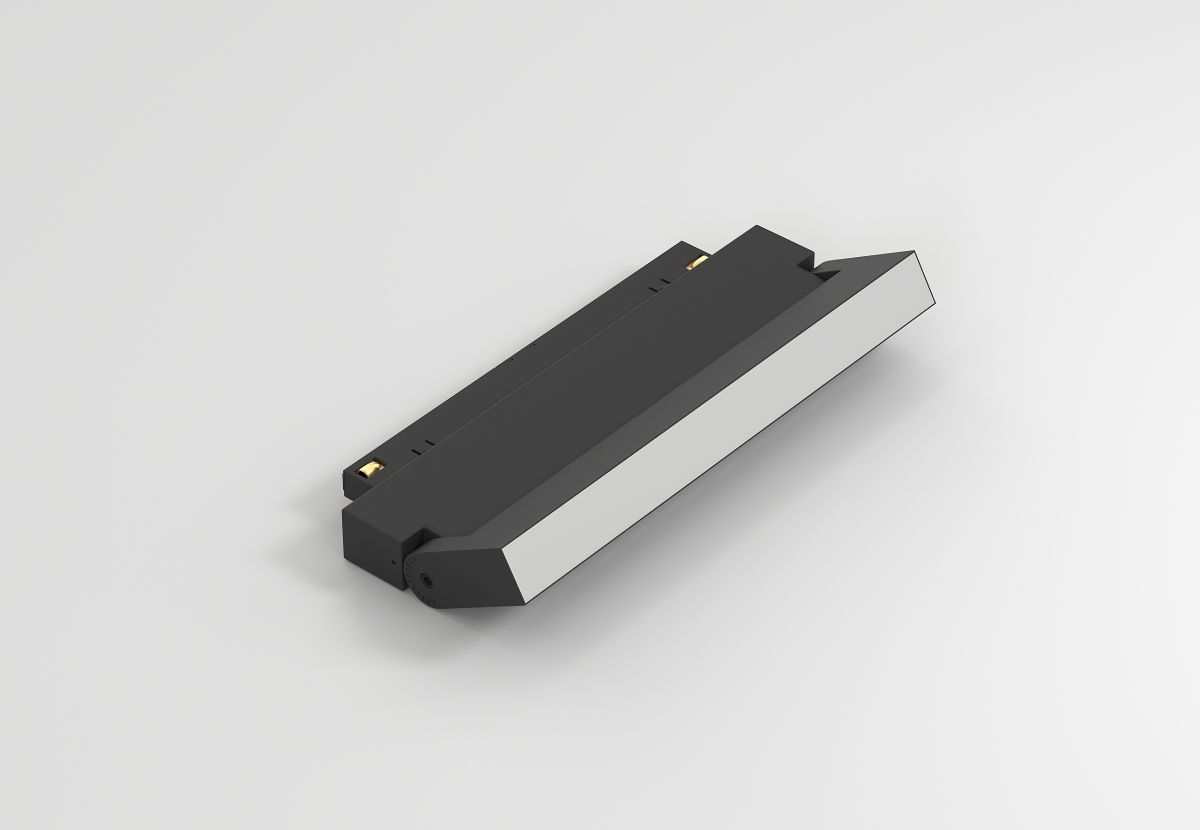 Трековый магнитный светильник Luminotti Genesis Bend L.302.12.4K.BK