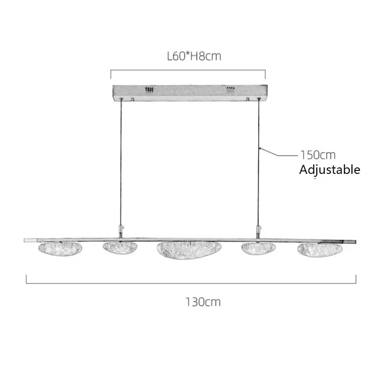 Подвесная люстра Delight Collection MT9125-5HL pearl black