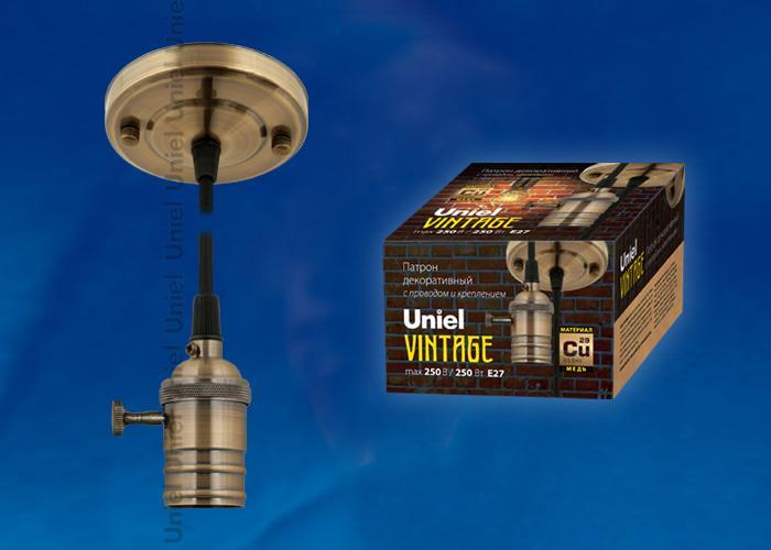 Подвесной светильник (UL-00004159) Uniel DLC-V-S23K/E27 TS/1M/BL Bronze