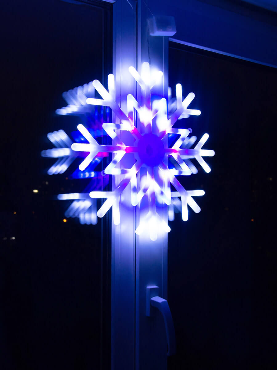 Подвесной светодиодный светильник «Снежинка » (UL-00001403) Uniel ULD-H4040-048/DTA MULTI IP20 SNOWFLAKE