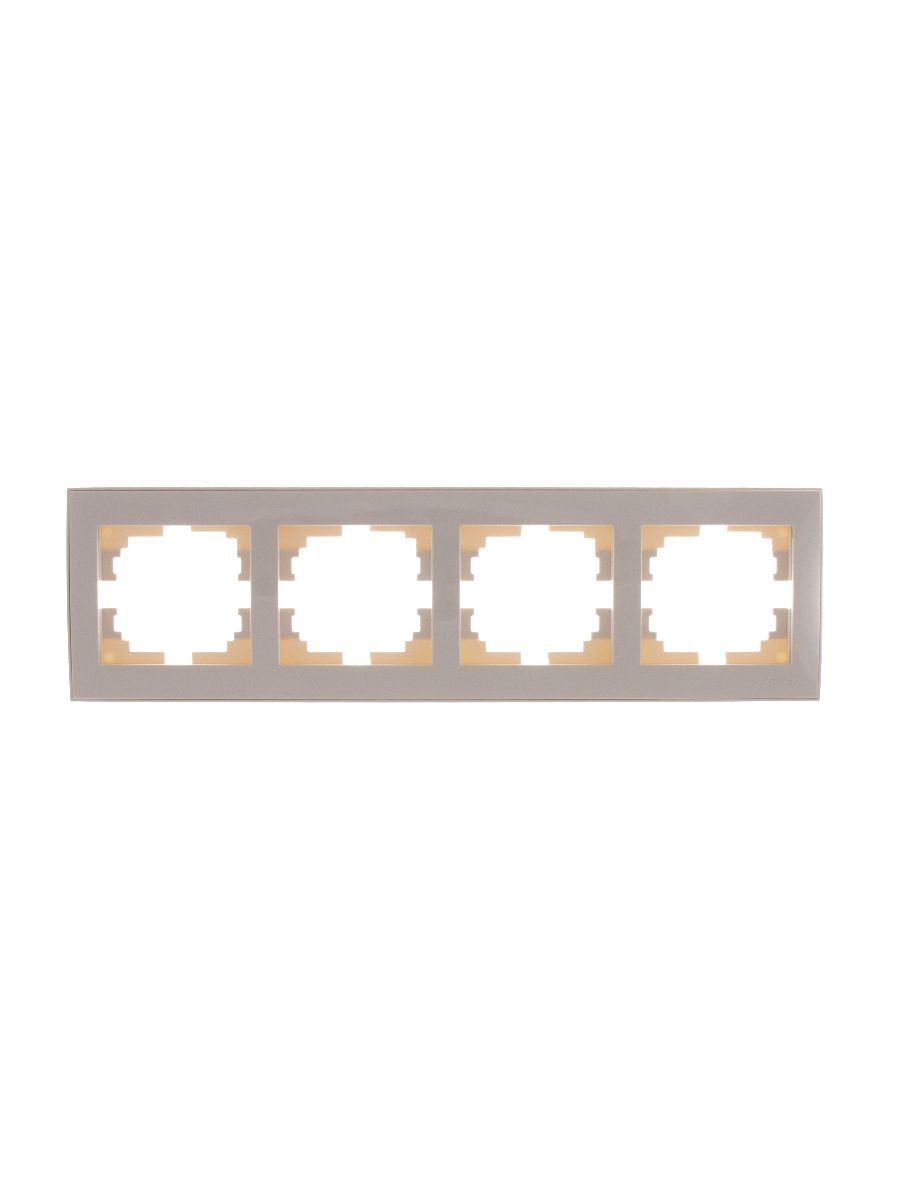 Рамка 4-местная горизонтальная Lezard Rain 703-0303-149