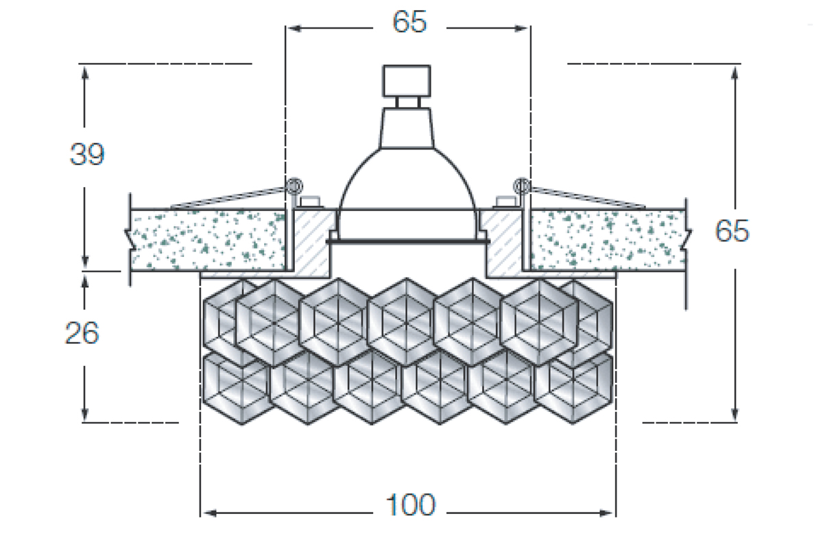 Встраиваемый светильник Donolux Downlight DL040G/Clear