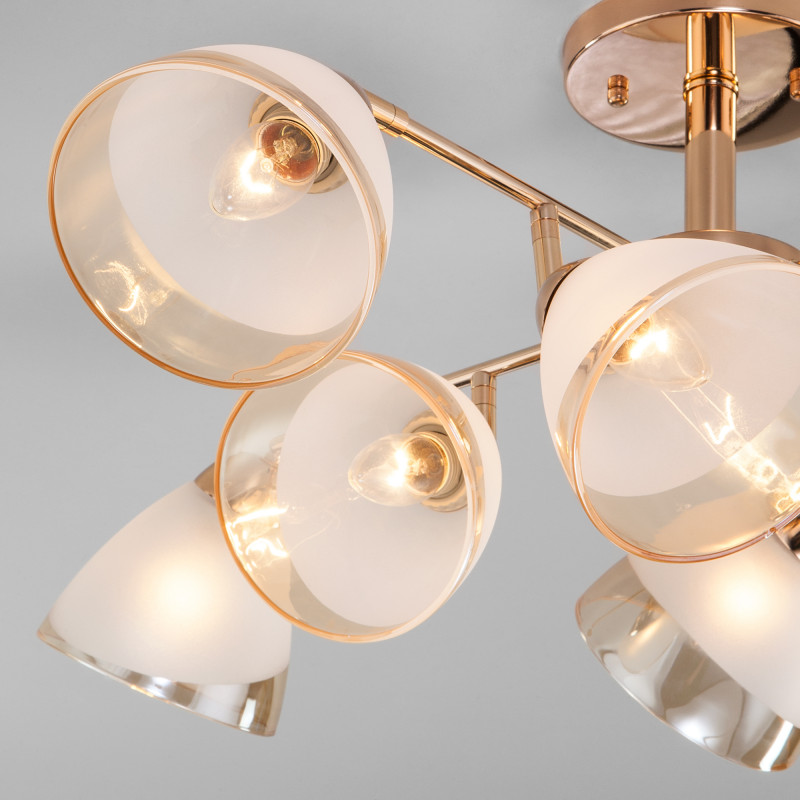 Люстра на штанге Eurosvet Paola 30126/8 золото