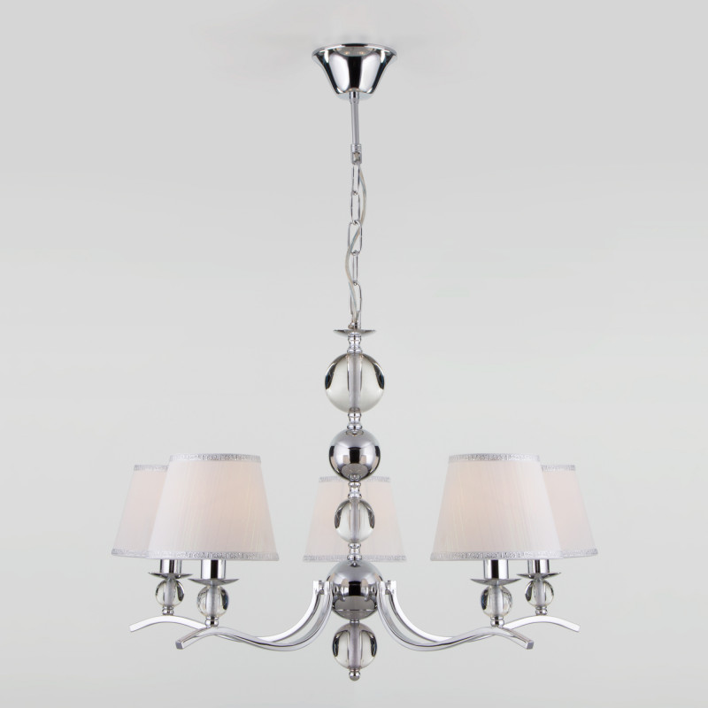 Подвесная люстра Eurosvet 60097/5 хром