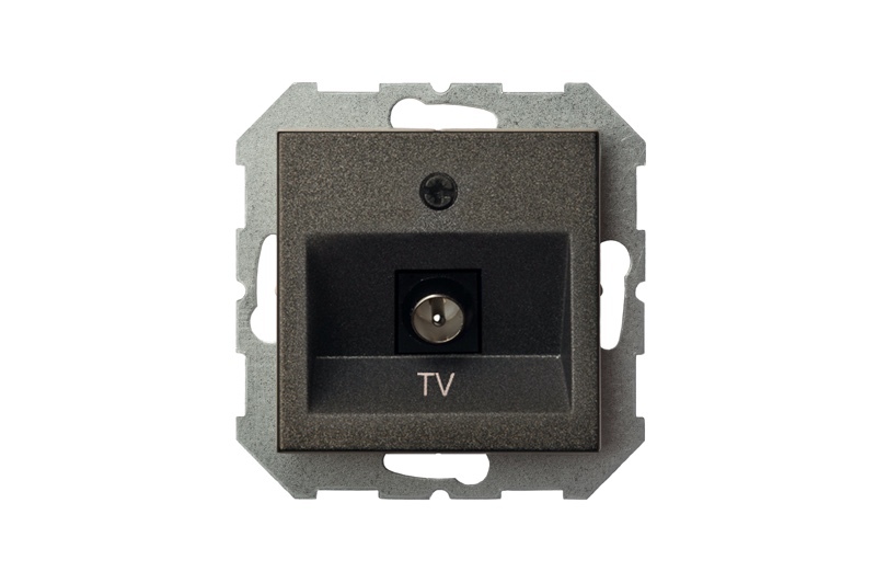 Розетка телевизионная (TV) F-разъем Liregus Epsilon 28-112