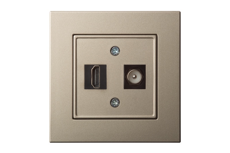 Розетка HDMI и TV Liregus Epsilon 28-323