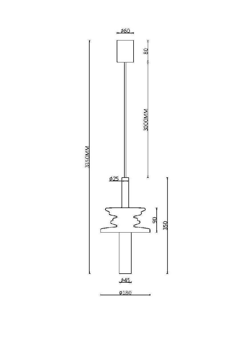 Подвесной светильник Maytoni Sound Wave MOD255PL-01B1