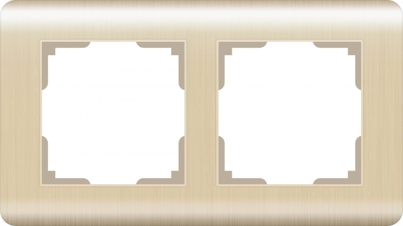 Рамка Werkel Stream на 2 поста шампань WL12-Frame-02 4690389079139