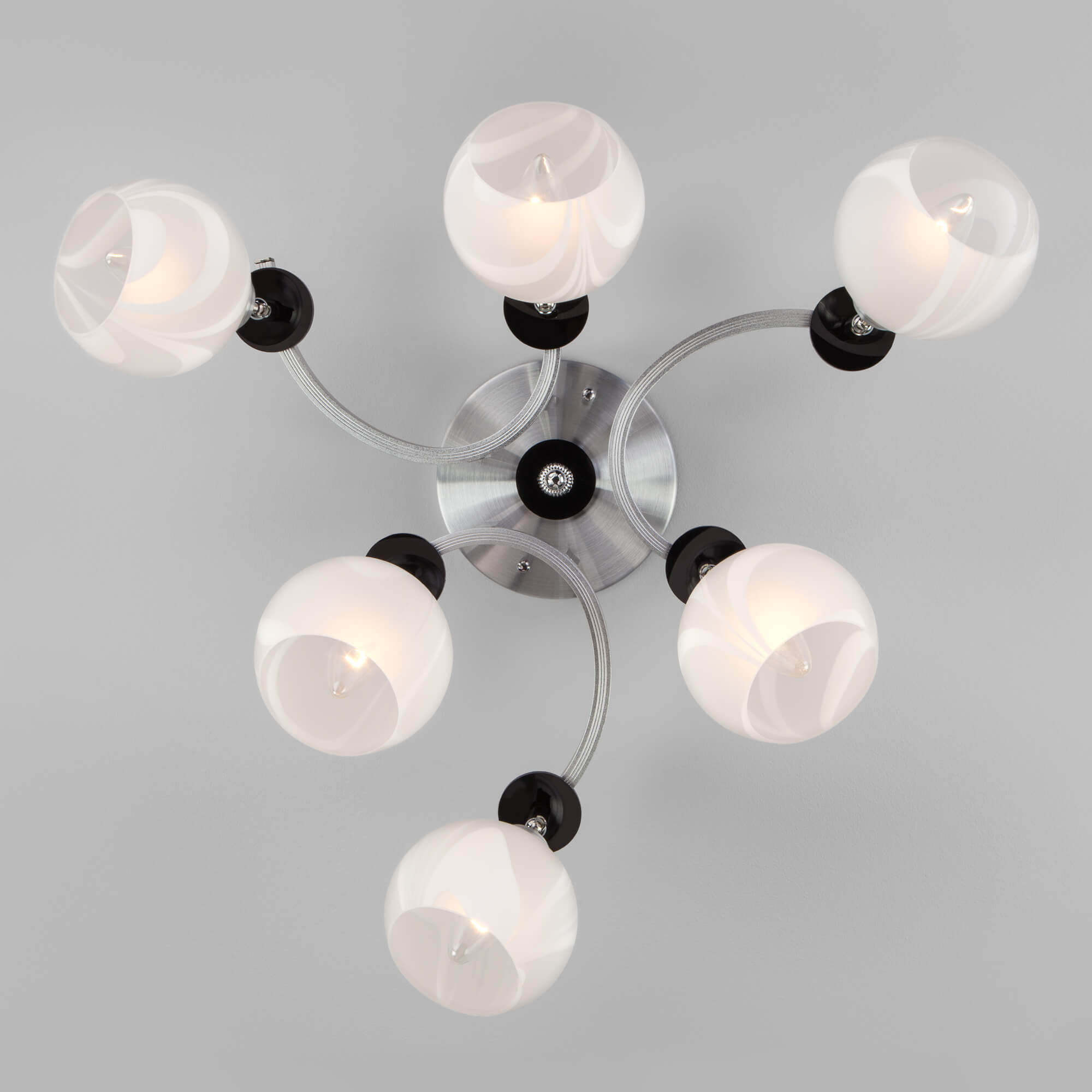 Спот Eurosvet 9643/6 алюминий/белый