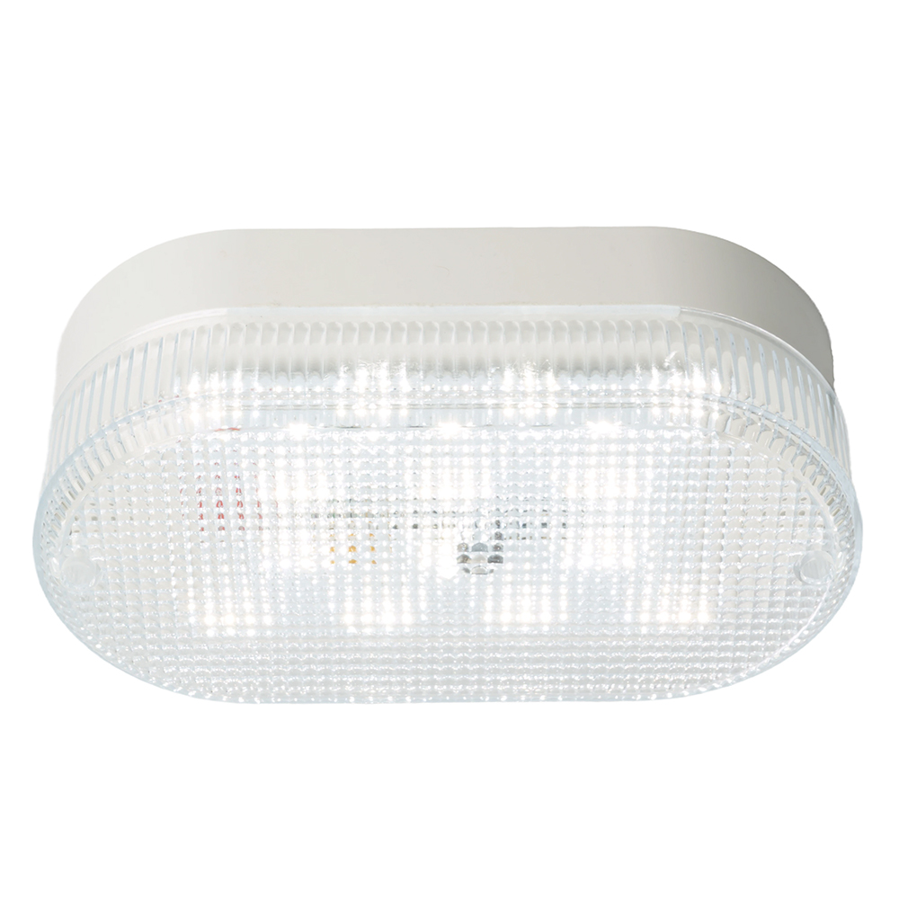 Настенно-потолочный светильник Feron 51511 Светодиодный светильник серии TR ЖКХ Овал 12Вт, 4000К, призма, IP53