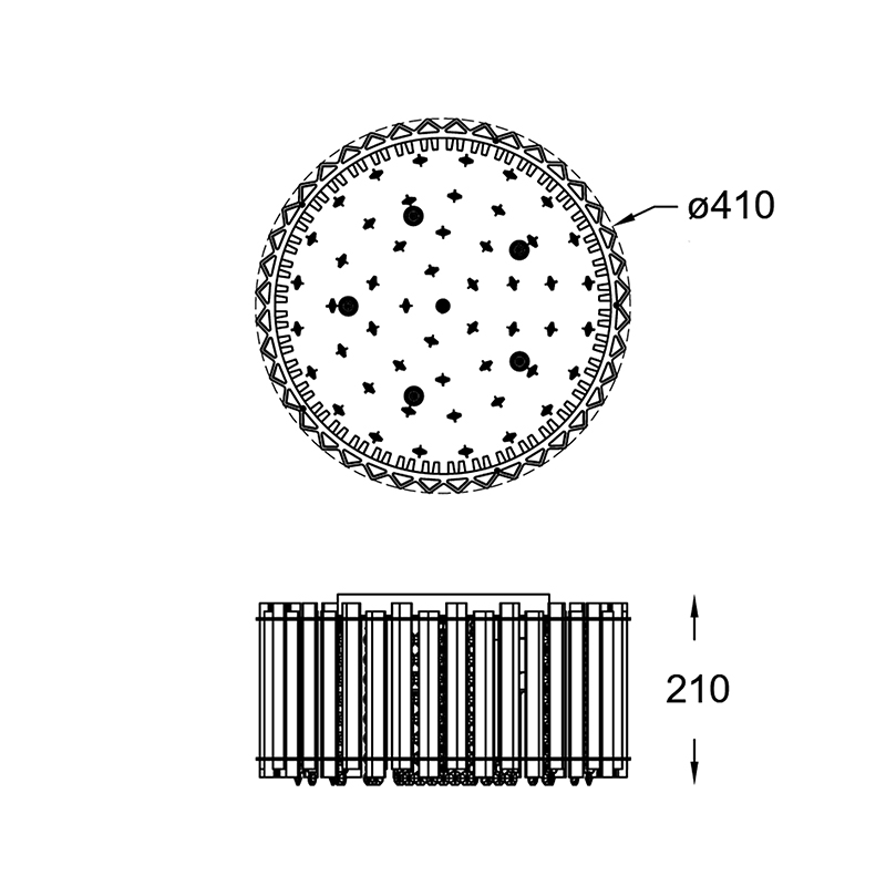 Потолочная люстра Zumaline Ventus C0465-05C-B5AC