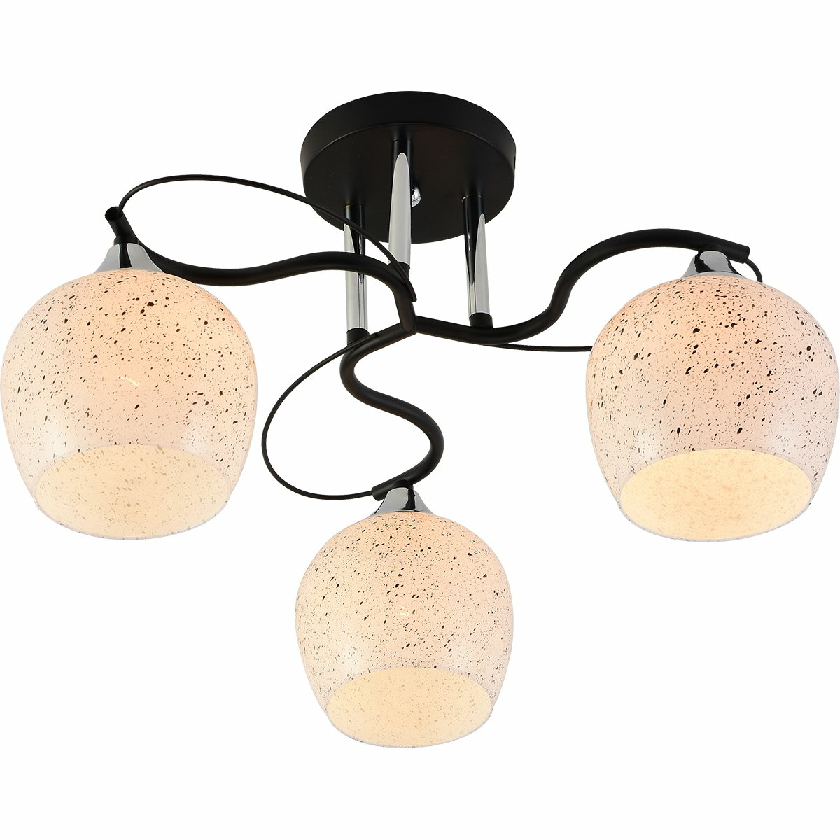 Потолочная люстра Reluce 01311-0.3-03 BK+CR