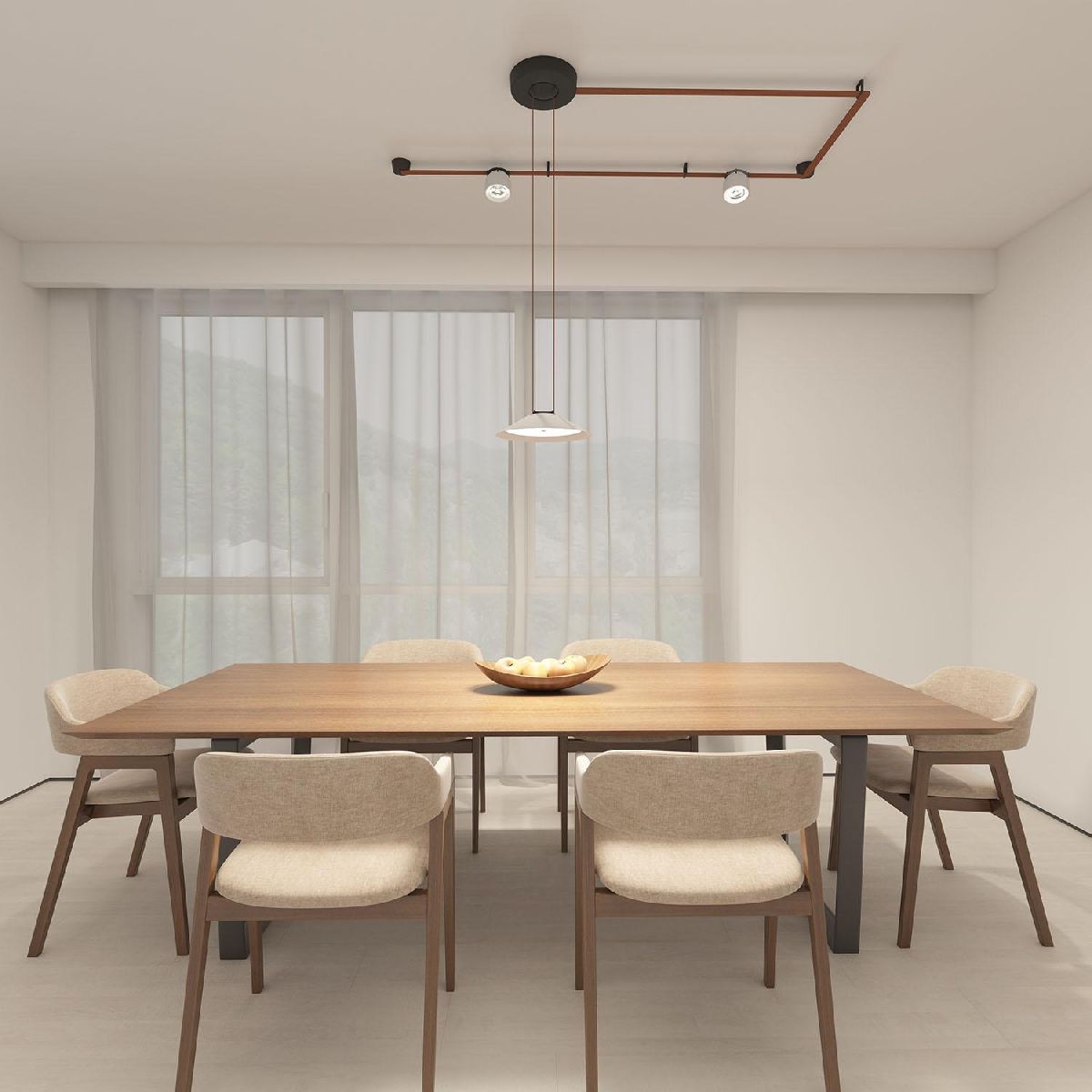 Трековый однофазный светильник Denkirs Belty Spot DK5541-WH+BK