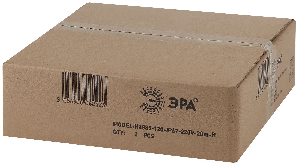 Светодиодная неоновая лента Эра 220В 2835 7Вт/м красный 20м IP67 N2835-120-IP67-220V-20m-R Б0043077