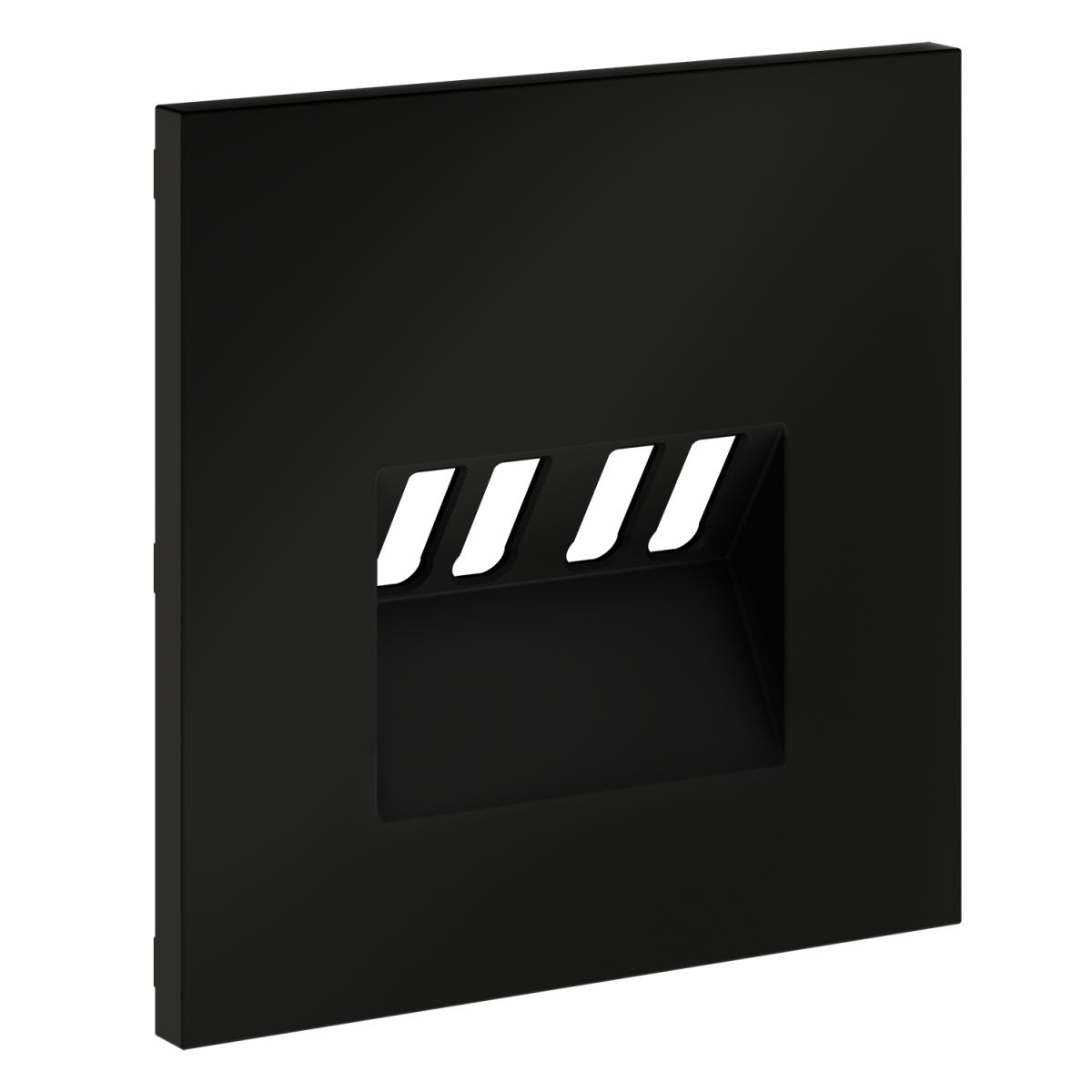 Накладка для розетки акустической 4-местной  Voltum S70 (черный матовый) VLS001508