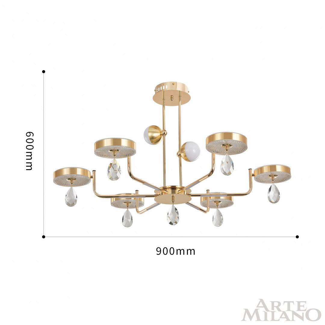 Потолочная люстра Arte Milano 272210/6 GD
