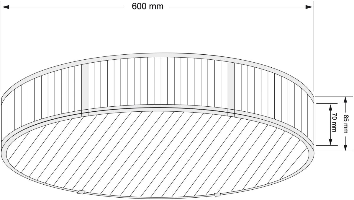 Потолочная люстра Kutek Lavone LAV-PLM-6(P)600-1