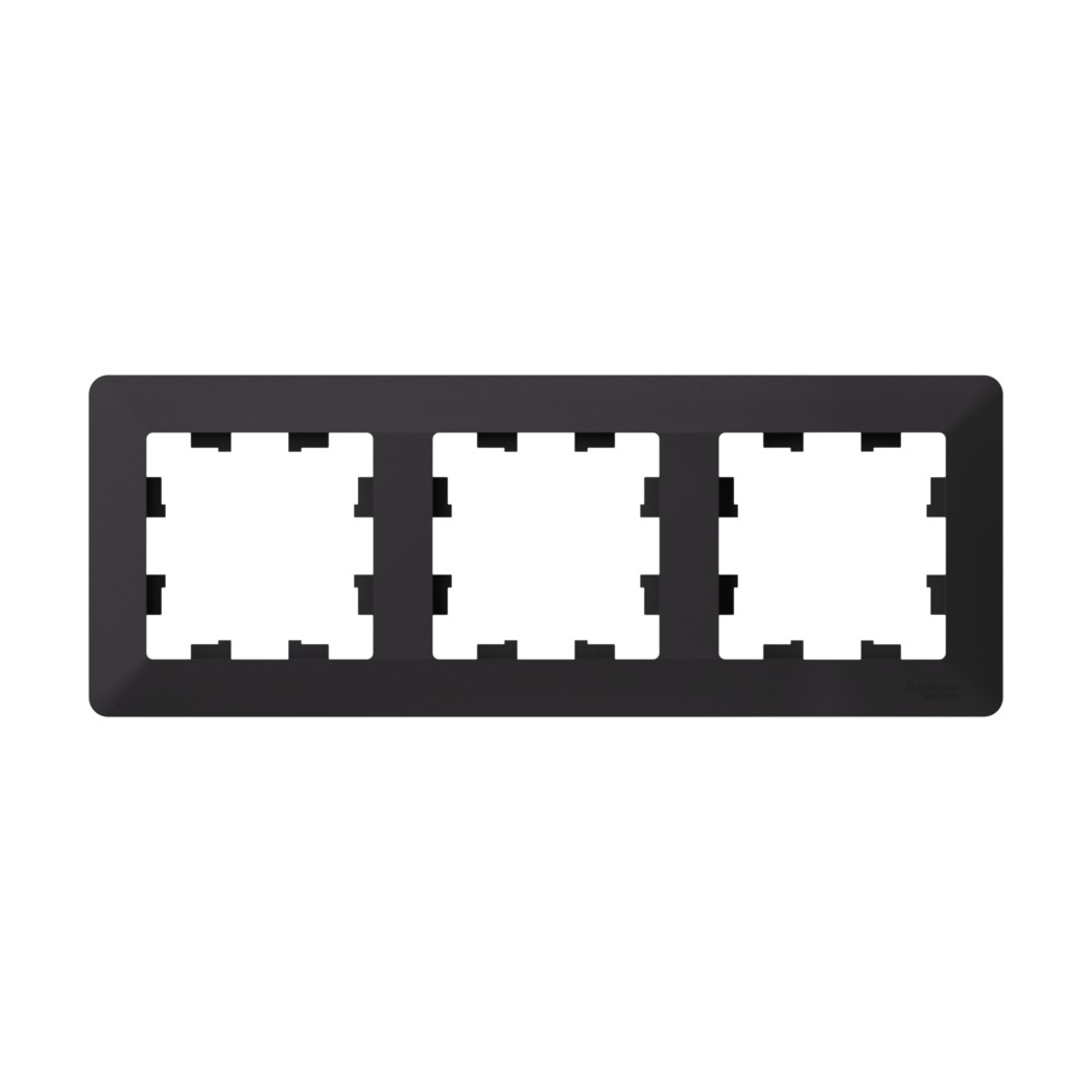 Рамка 3-ая Systeme Electric AtlasDesign Air Карбон/дымчатый черный ATN221003