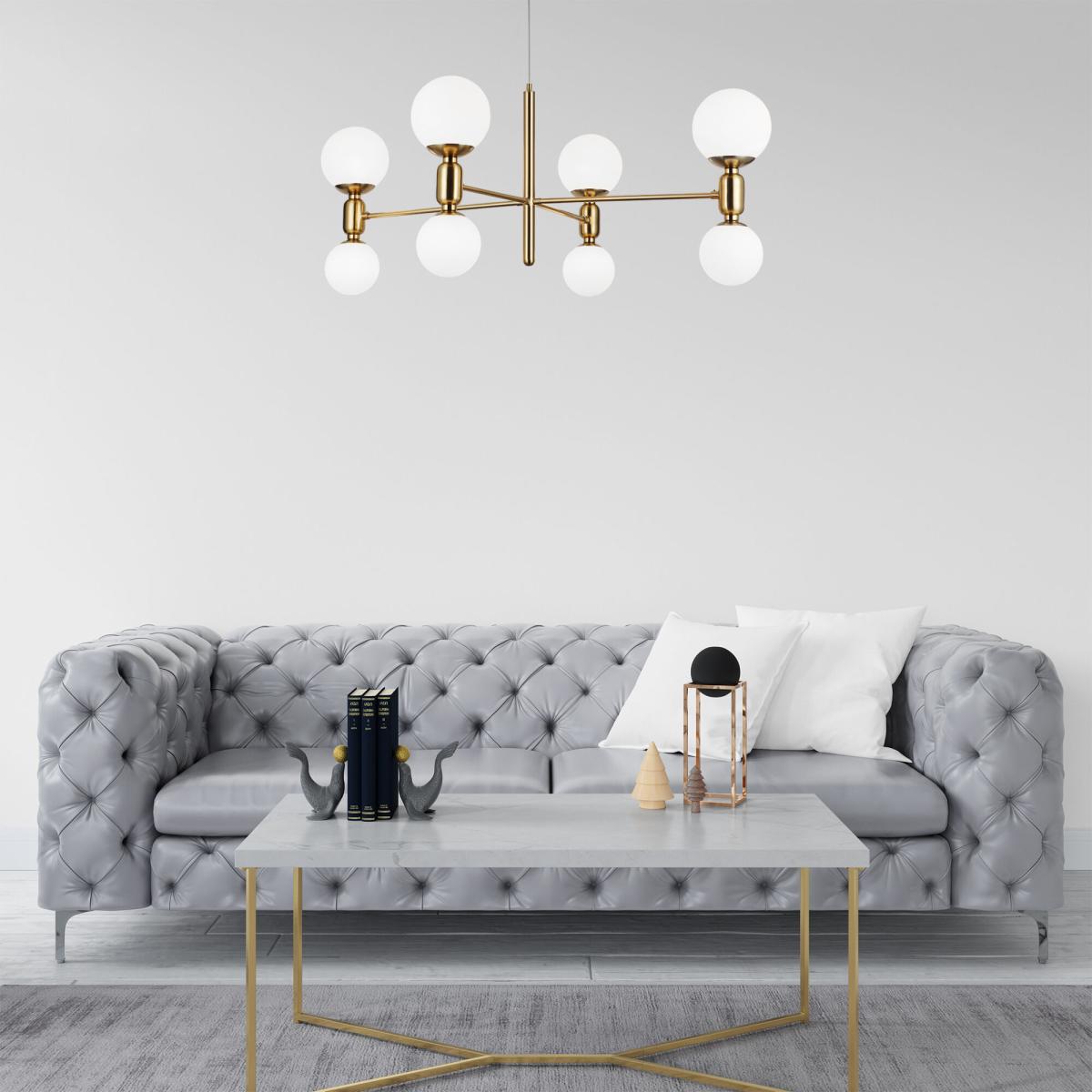 Подвесная люстра Eurosvet Bubble 30182/8 латунь Smart a063208