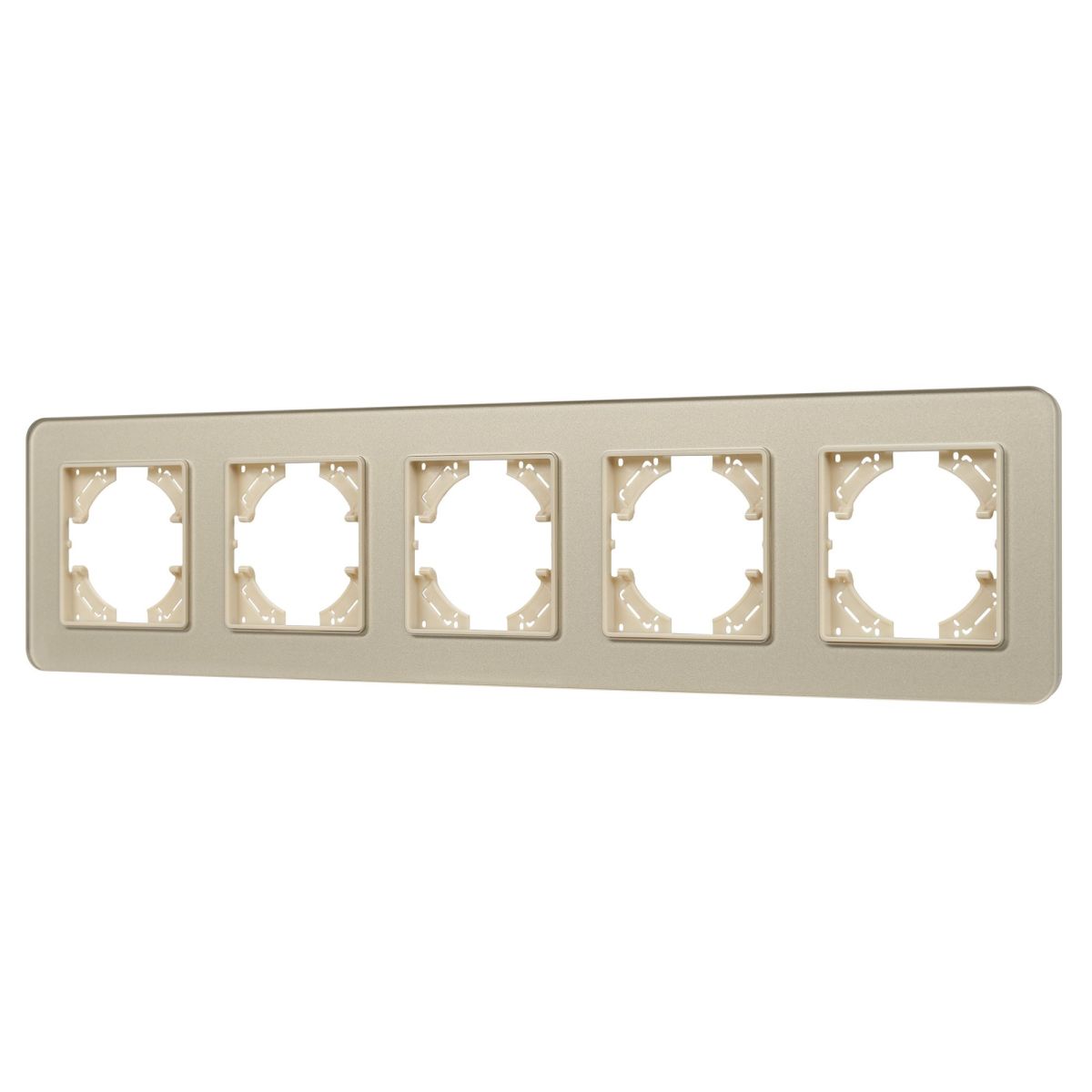 Рамка на 5 постов стеклянная Arlight FRM-OMALI-GS-5-GD 049707