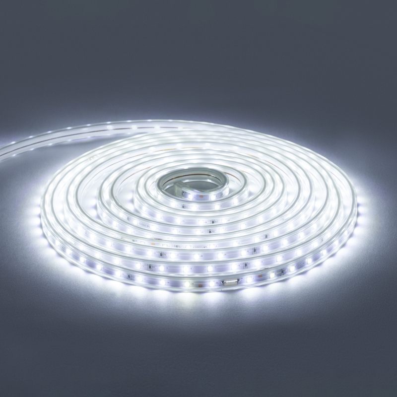 Комплект светодиодной ленты Apeyron 220В 6Вт/м smd2835 60д/м IP65 5м 6500К (сетевой шнур, заглушка, крепежи) 10-55