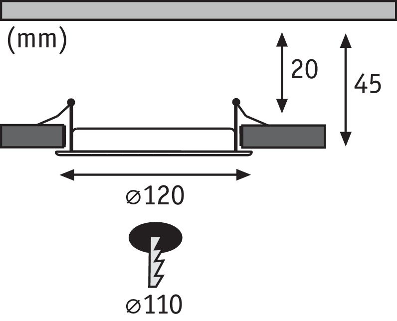 Встраиваемый светодиодный светильник Paulmann More 50071
