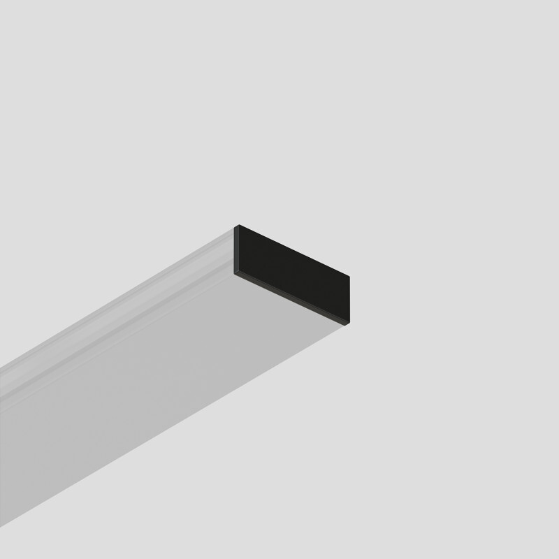 Комплект торцевых заглушек 2шт для шинопровода Denkirs Air Base TR5235-BK