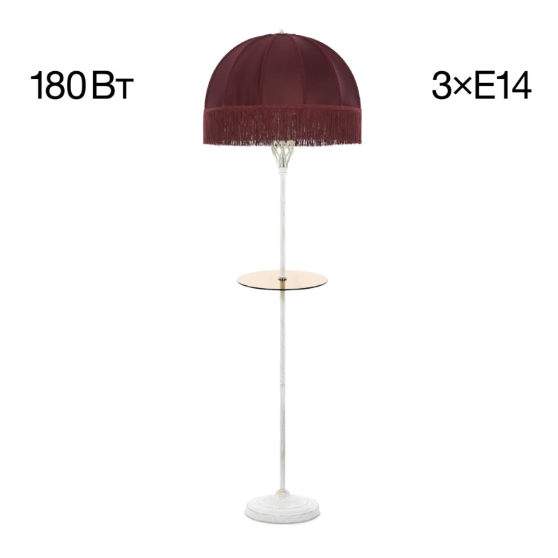 Торшер красный Citilux Базель CL407923T