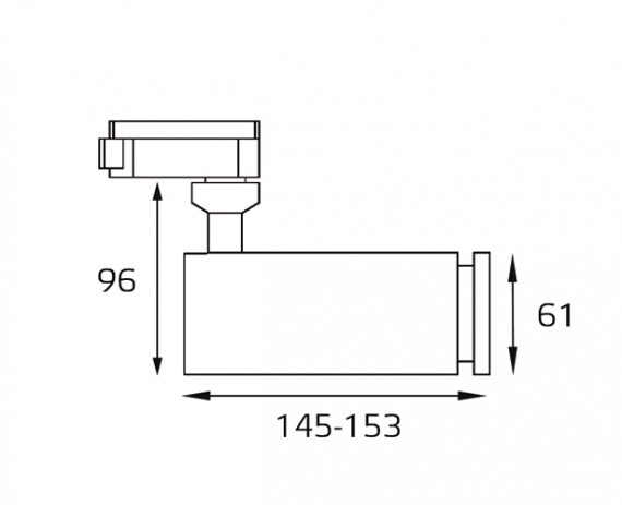 Трековый светодиодный светильник Italline M03-0105 black