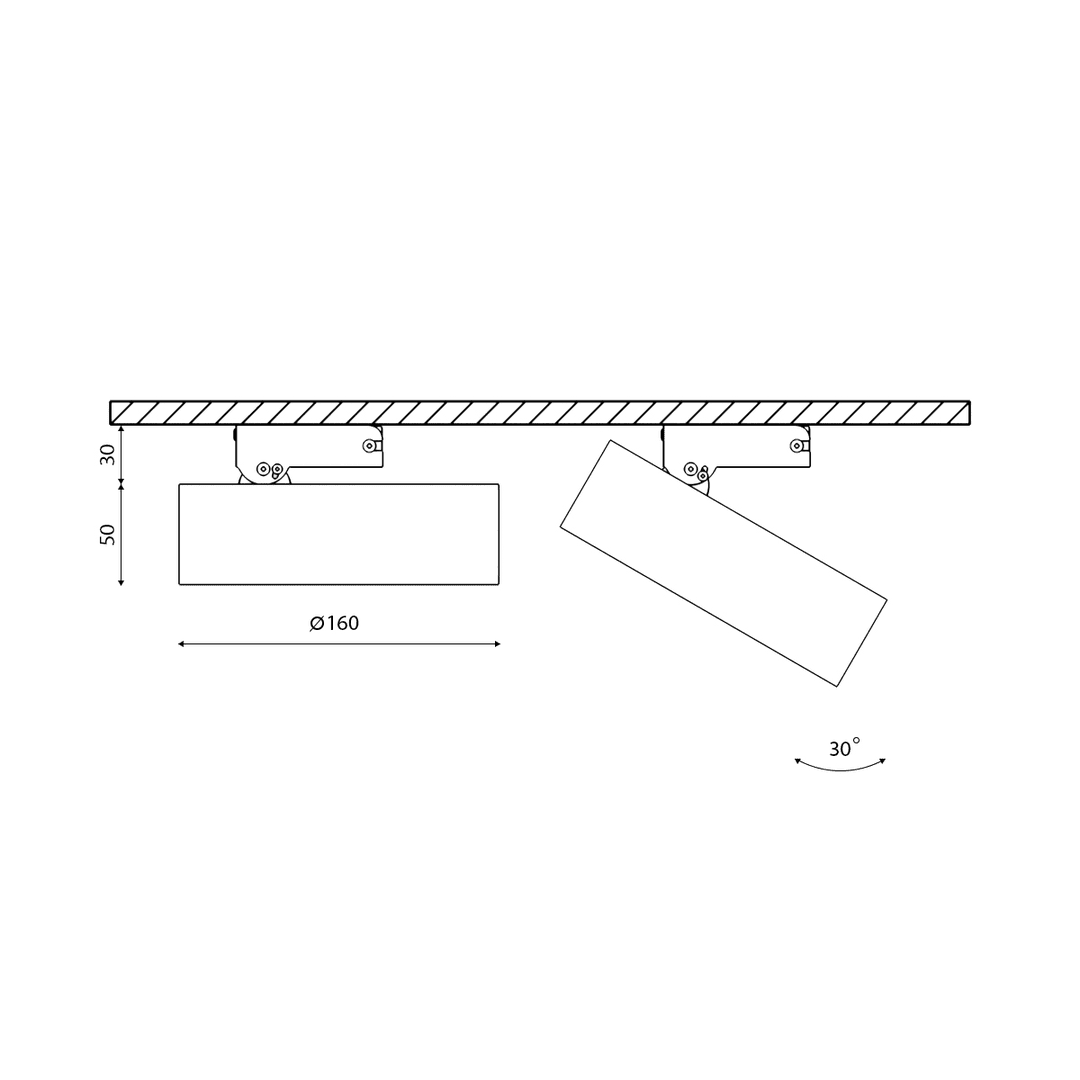 Накладной светильник DesignLed IMD-YA-0020AR-WH-WW 003568