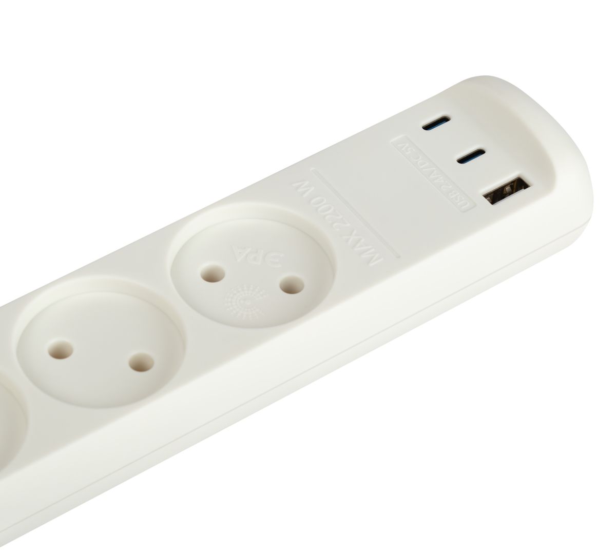 Удлинитель Эра U-3-3m-USB-W 3 розетки + 3xUSB A+C 3м 10А белый