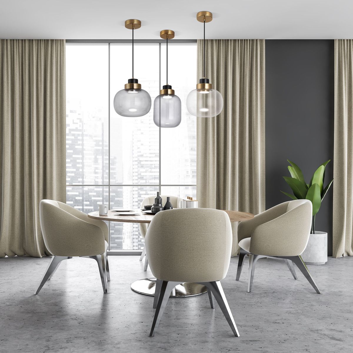 Подвесной светильник Eurosvet Jeffry 50241/1 LED прозрачный a060675