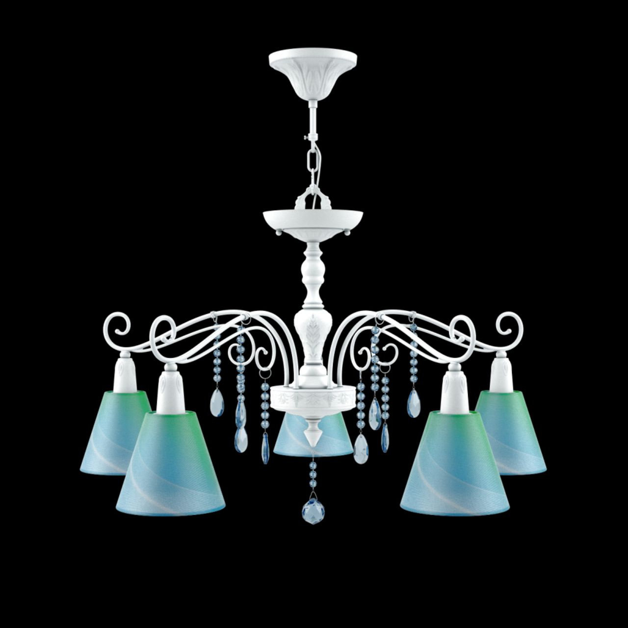 Подвесная люстра Lamp4you Provence E4-05-WM-LMP-O-18-CRL-E4-05-GB-DN