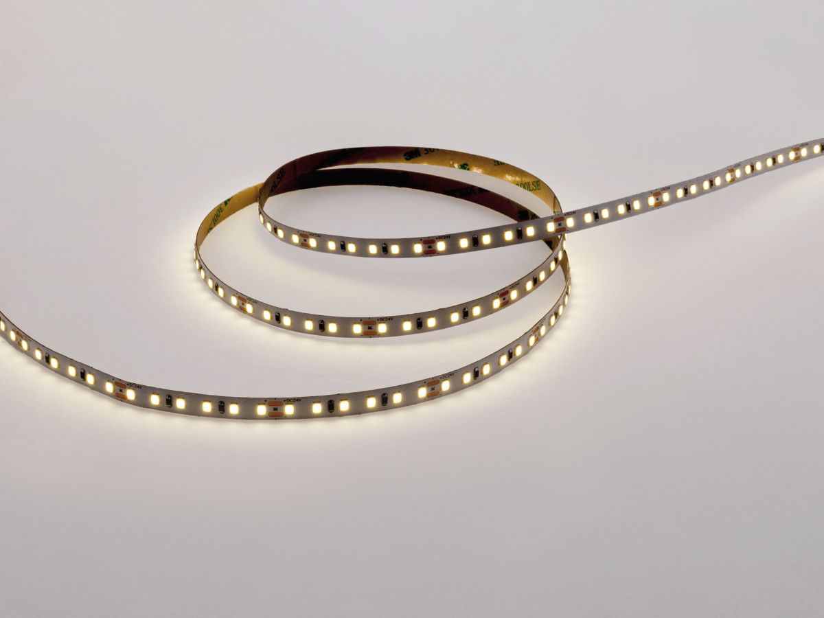 Светодиодная лента LEDS POWER 2835 120/м (5Вт/м) 24В теплая 005881