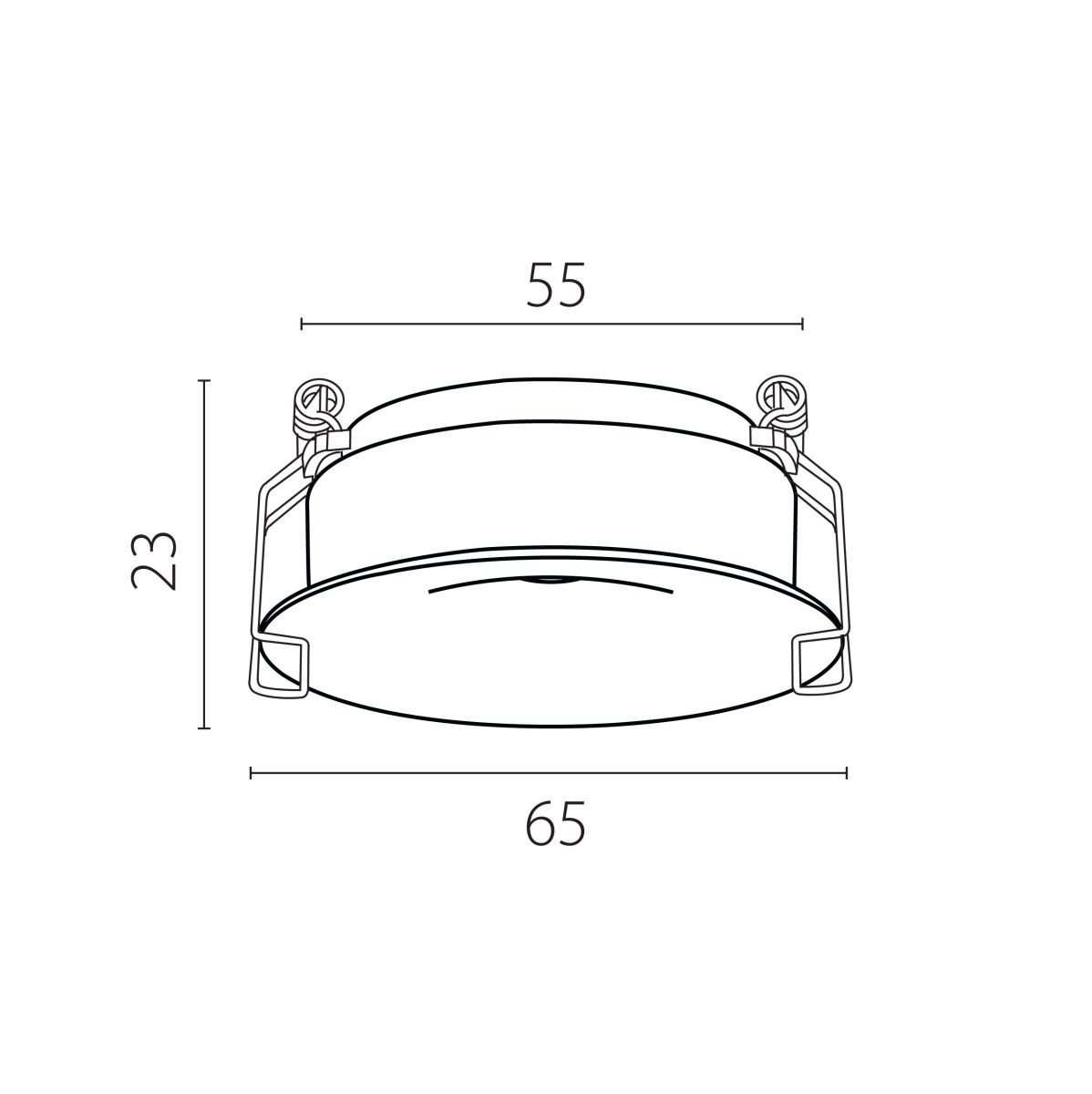 Рамка для светильников вогнутая Lightstar Spira 0741х6 (D65) 074106-11