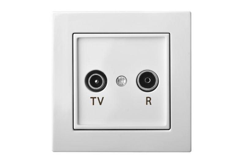 Розетка телевизионная проходная (TV+R) Liregus Epsilon 28-027