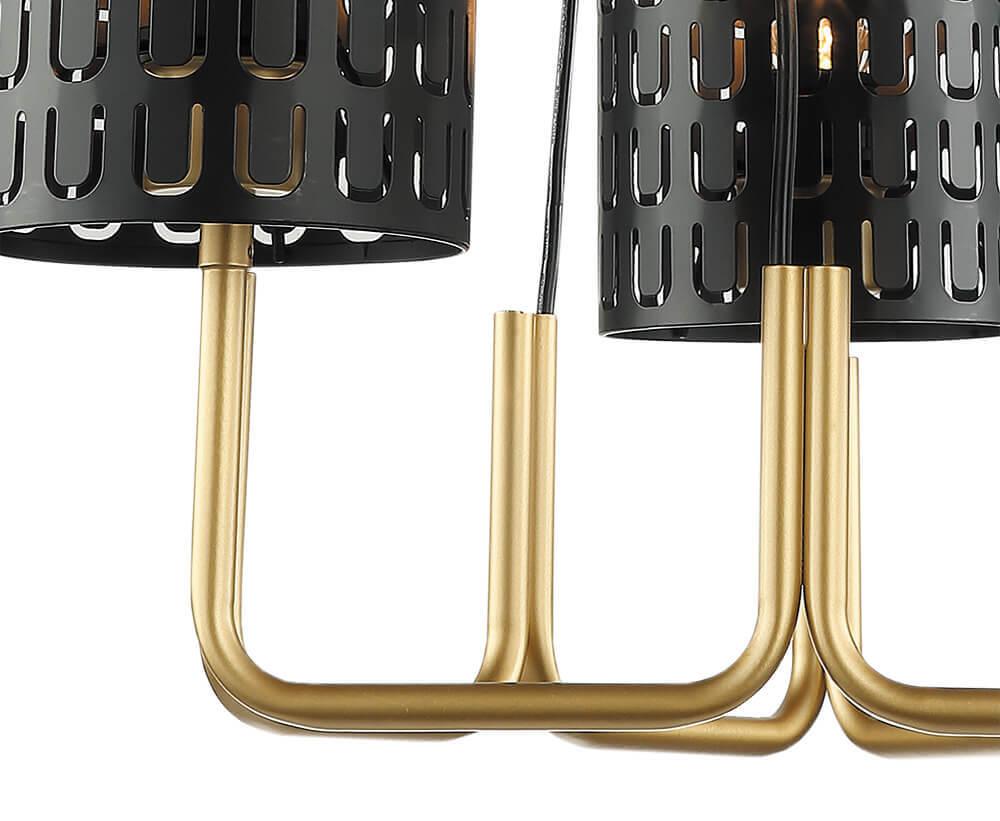 Подвесная люстра Lumien Hall Нерей 4001/6P-BK-GD