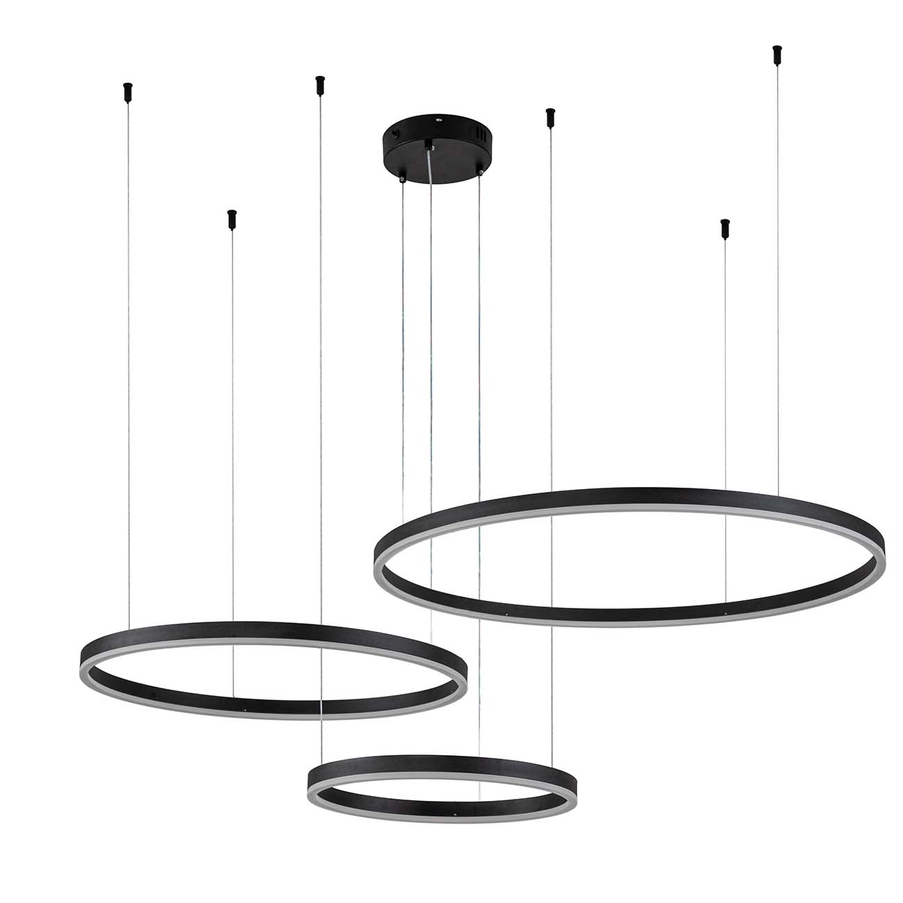 Подвесной светодиодный светильник Indigo Galass 14001/3P Black V000032L